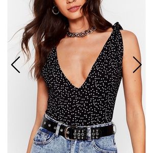 BRAND NEW Nasty Gal Star Print Bodysuit